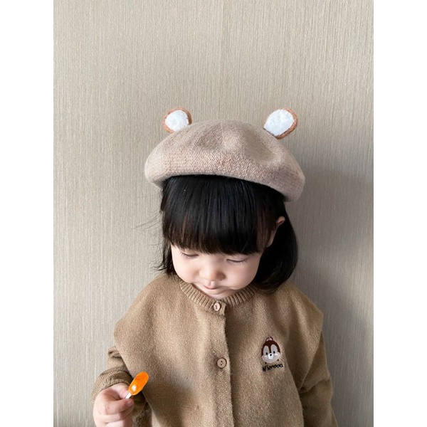 Mũ nồi dạ tai nhỏ YO YO cho bé