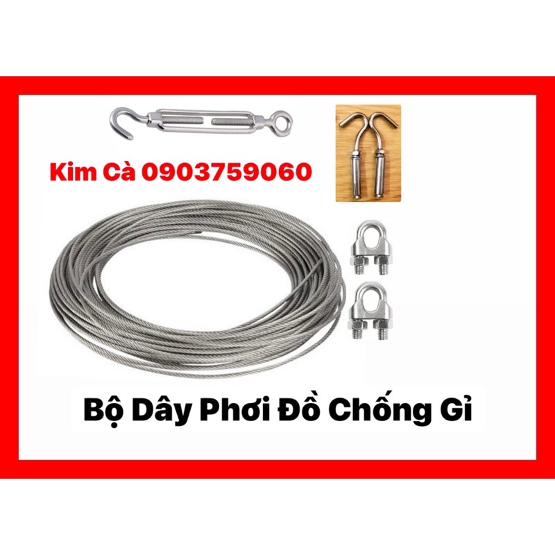 Dây Phơi Quần Áo Thông Minh Chống Gỉ ( tải 15 kg - 30 kg )