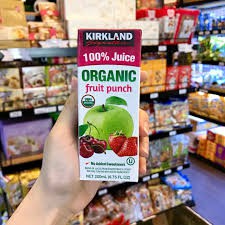 [Chuẩn USA] Nước ép trái cây hữu cơ KIRKLAND cho bé 200ml