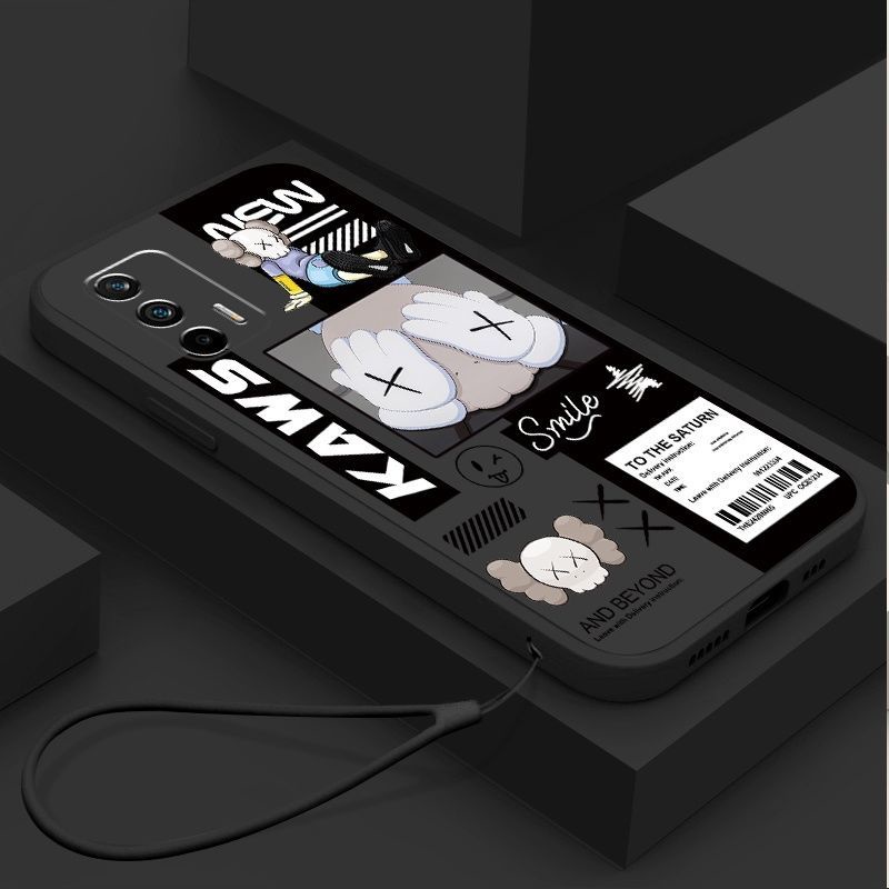 Ốp điện thoại QIANZI TPU silicon họa tiết Bearbrick cho Realme Gtrealme Gt Neo2 Realme Gt Neo3 Realme Gt Master Xt