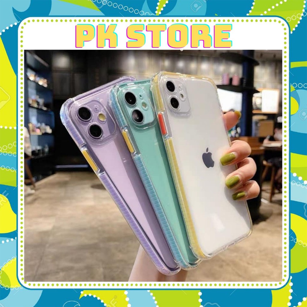 Ốp lưng Iphone BASIC viền màu chống trơn IPHONE 6plus/iphone 7plus/iphone x/iphone xs max/iphone 11/iphone 11pro max