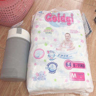 Bỉm dán GOldgi nội địa Nhật M 64 miếng