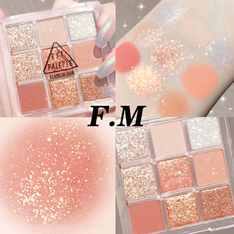 Bảng Phấn Mắt 9 Màu Ánh Nhũ Ngọc Trai Lấp Lánh Quyến Rũ