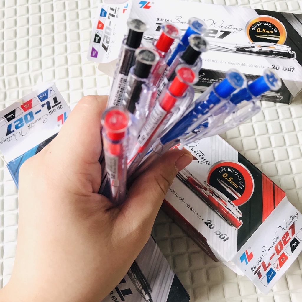 [Nowship]COMBO 5 Bút Bi Thiên Long TL027 Chính Hãng (Cây)