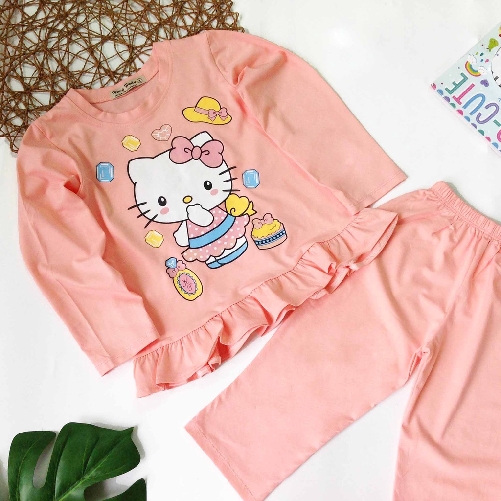 BỘ THUN TAY DÀI BÉ GÁI