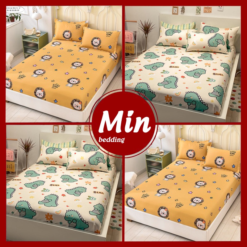 Ga Giường Nệm Cotton Poly 1M2 1M6 1M8 Drap Bốn Mùa Đủ Size - Min Bedding (Bo Chun Miễn Phí) | WebRaoVat - webraovat.net.vn