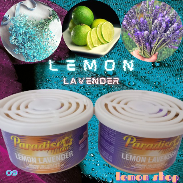 [Nhập Khẩu USA]Sáp Thơm Phòng và Ô tô Paradise hương cam chanh các loại hoa và xạ hương Lemon lavender 09