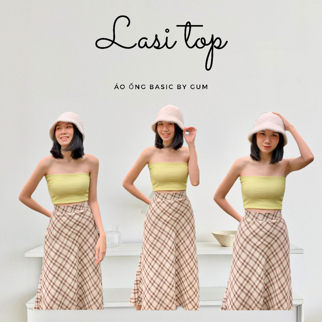 Áo ống croptop dáng ôm trơn Basic By Gum - Gum Tailor