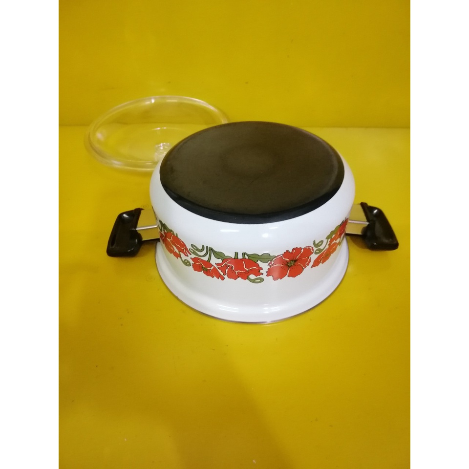 Nồi men nội địa Nhật, size 22cm, cao 11cm , Dùng được bếp từ