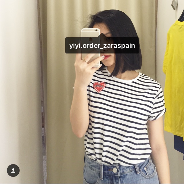 Áo zara kẻ tim size 13-14