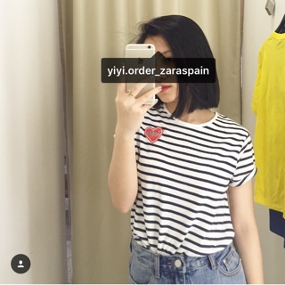 Áo zara kẻ tim size 13-14