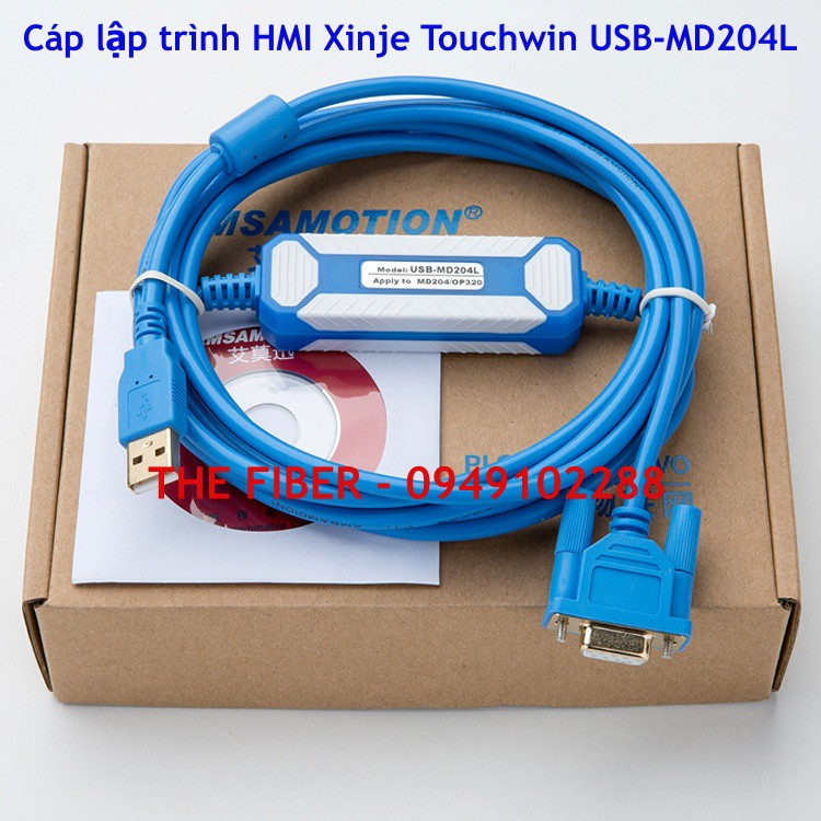 Cáp lập trình HMI Xinje Touchwin USB-MD204L