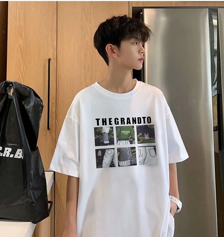 Áo thun tay ngắn kiểu dáng thời trang dành cho nam cỡ M-5Xl