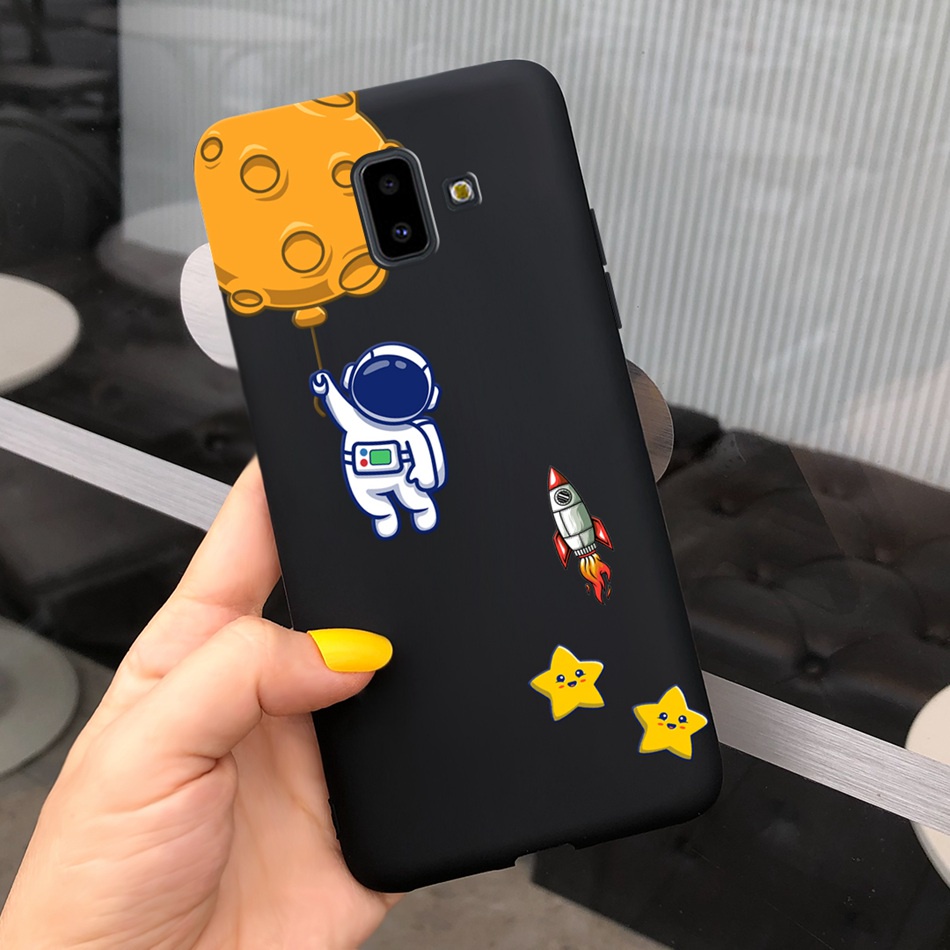 Ốp Điện Thoại Silicone TPU Mềm In Hình Bò Sữa Đáng Yêu Cho Samsung Galaxy J6 Plus  / J6 2018 SM-J610F SM-J600F