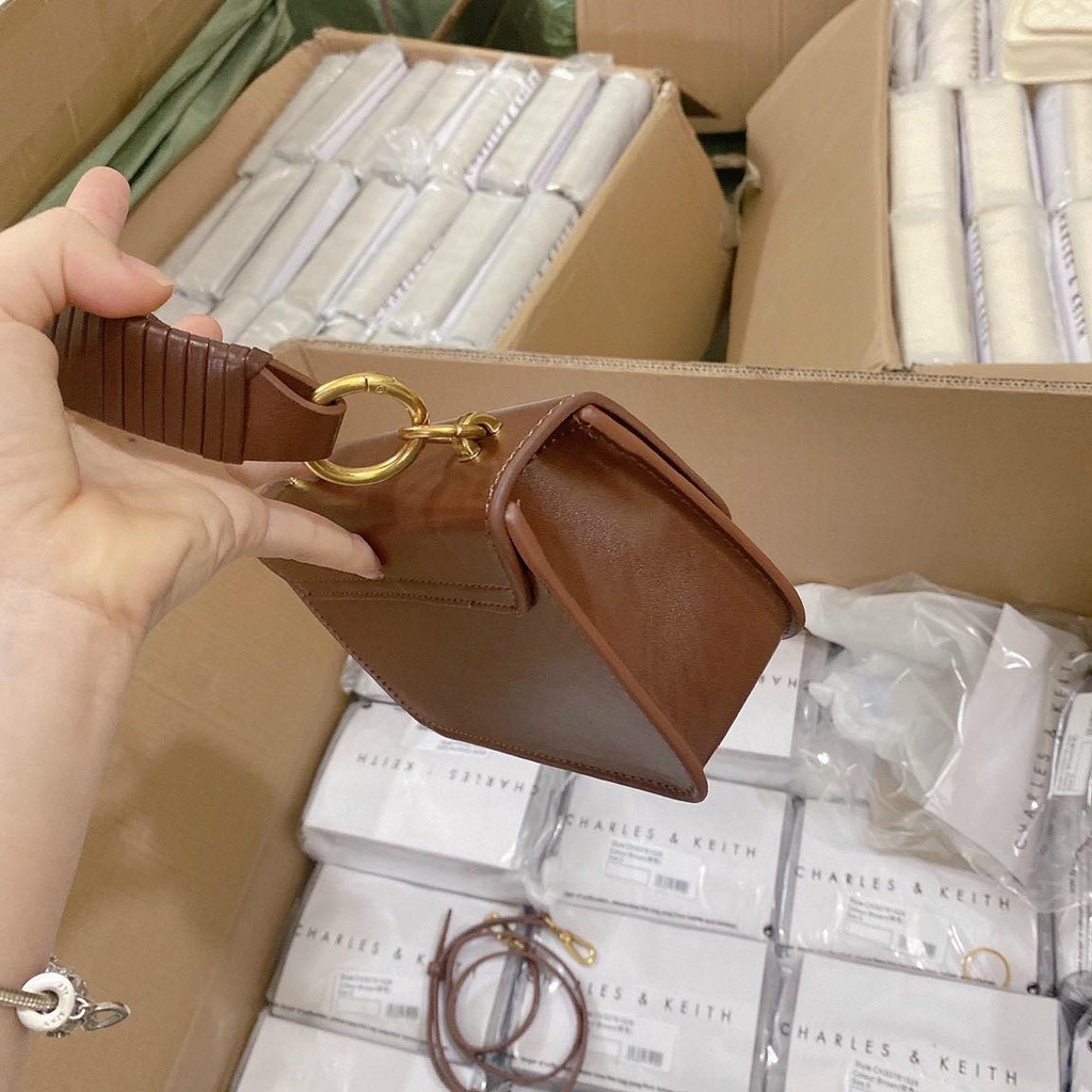 Túi xách đeo chéo quai tết cnk, túi cầm tay Jansi - likeaut sz18