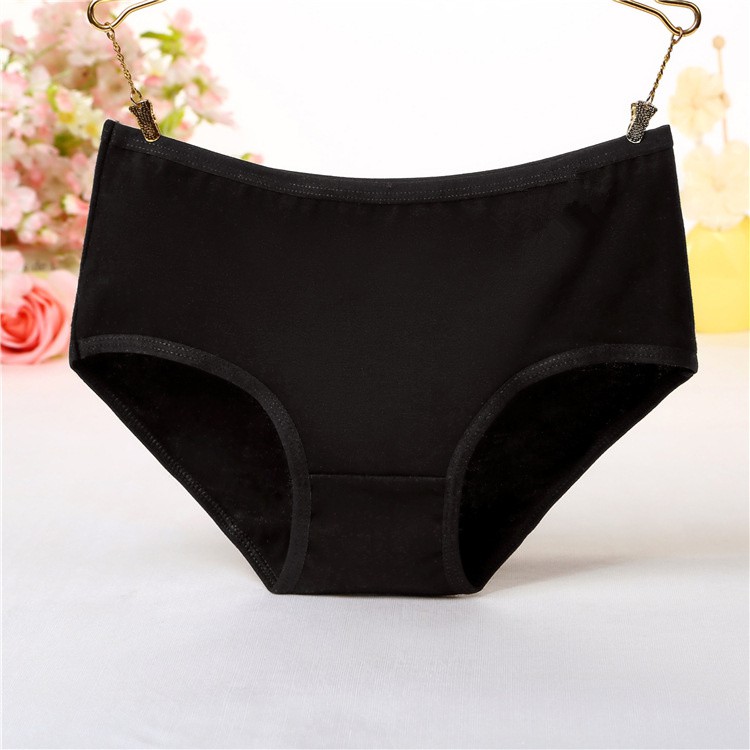 SMY Quần lót cotton màu trơn đơn giản