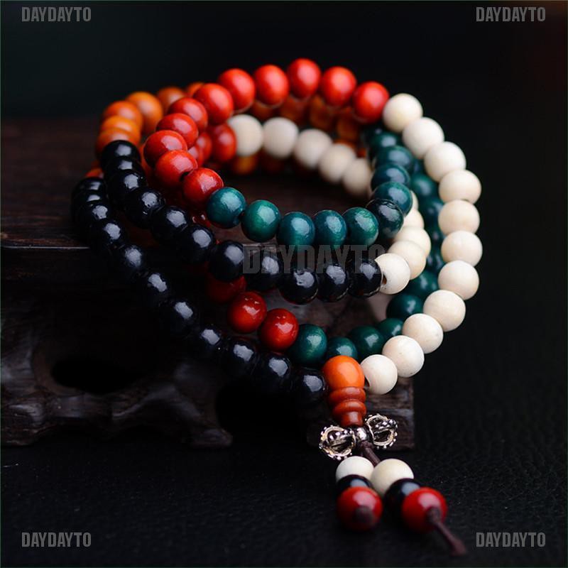 Chuỗi 108 Hạt Đeo Tay 8mm Màu Sắc Cầu Nguyện