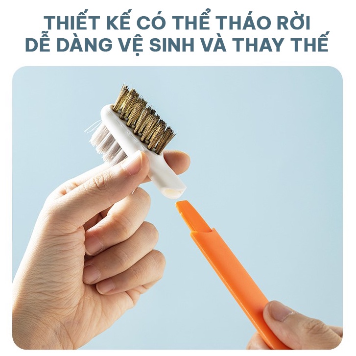 Bàn chải cọ rửa hai đầu có thể tháo rời, dụng cụ vệ sinh nhà bếp đa năng - Tuhu's House