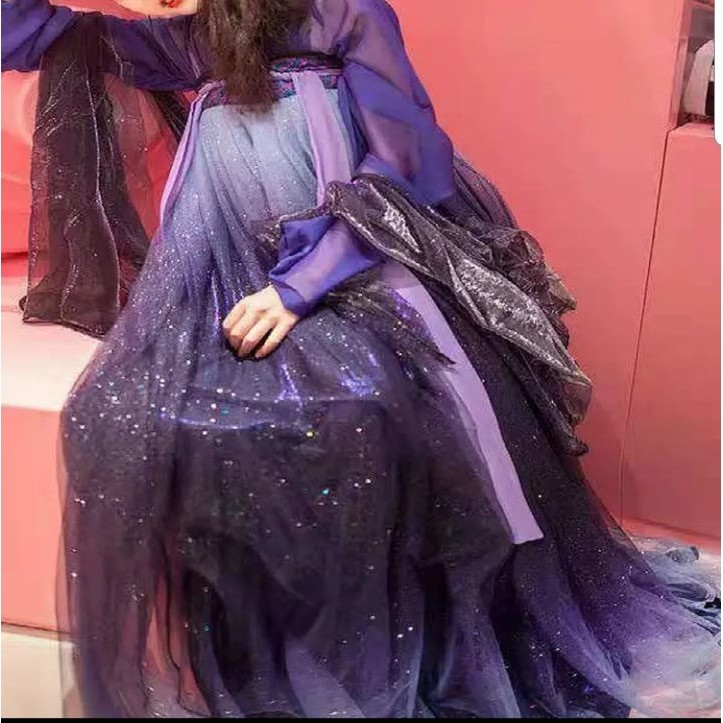 Hán Phục Tinh Không Tử Sắc - Hanfu Tinh Khong Tu Sac