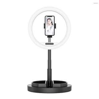 Vòng đèn led 10 inch có giá đỡ điện thoại xoay 360 độ 3 chế độ tiện dụng