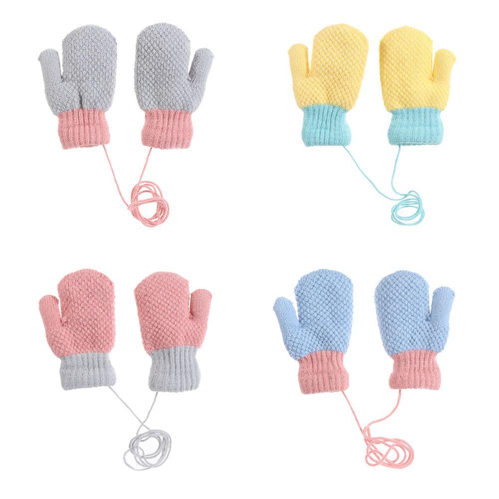 ESPO Găng Tay Đan Len Dày Dễ Thương Cho Bé 2-6 Tuổi