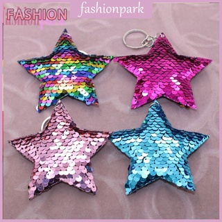Móc khóa hình ngôi sao đính kim sa lấp lánh thời trang