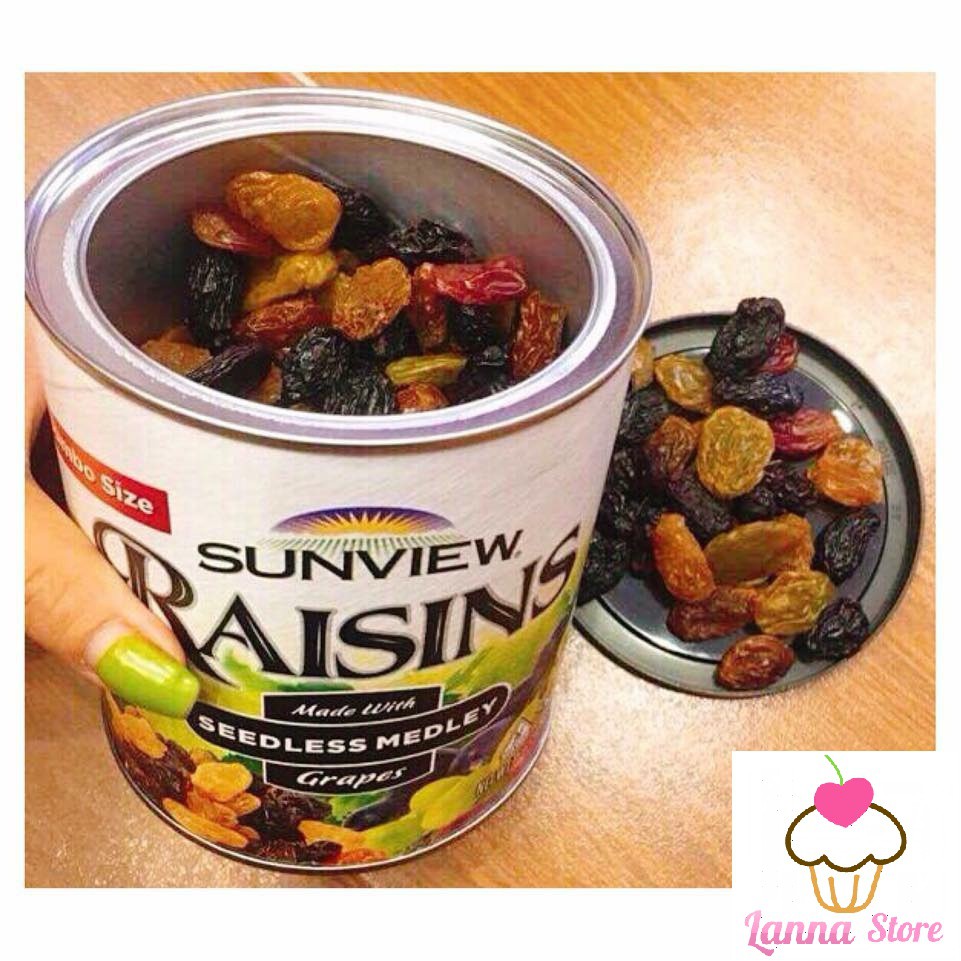 [HÀNG CHUẨN LOẠI NGON] Nho khô Sunview Raisin hộp 425gram - Mỹ | BigBuy360 - bigbuy360.vn