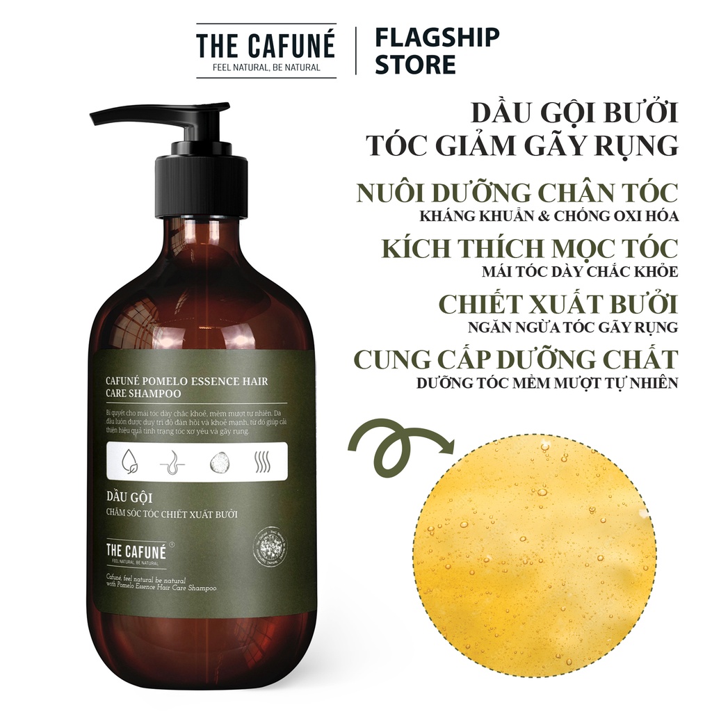 Nước xịt dưỡng tóc tinh dầu bưởi Cafuné kích thích mọc tóc, giảm rụng hàng chính hãng 150ml