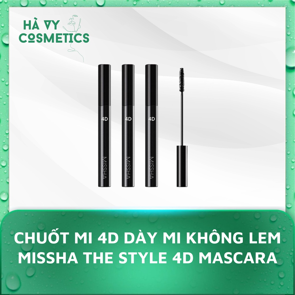 Chuốt Mi 4D Dày Mi Không Lem Missha The Style 4D Mascara