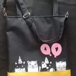 Túi tote - 4 MÈO BONG BÓNG
