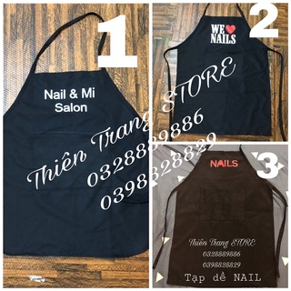 Tạp dề Nail mi phun xă.m