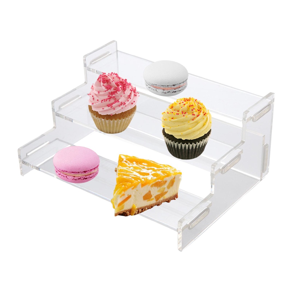 [lzdjhyke3] Giá Đỡ Bánh Kem 3 Tầng Trong Suốt Để Bàn Trang Trí Nhà / Tiệc Cưới / Cupcakes