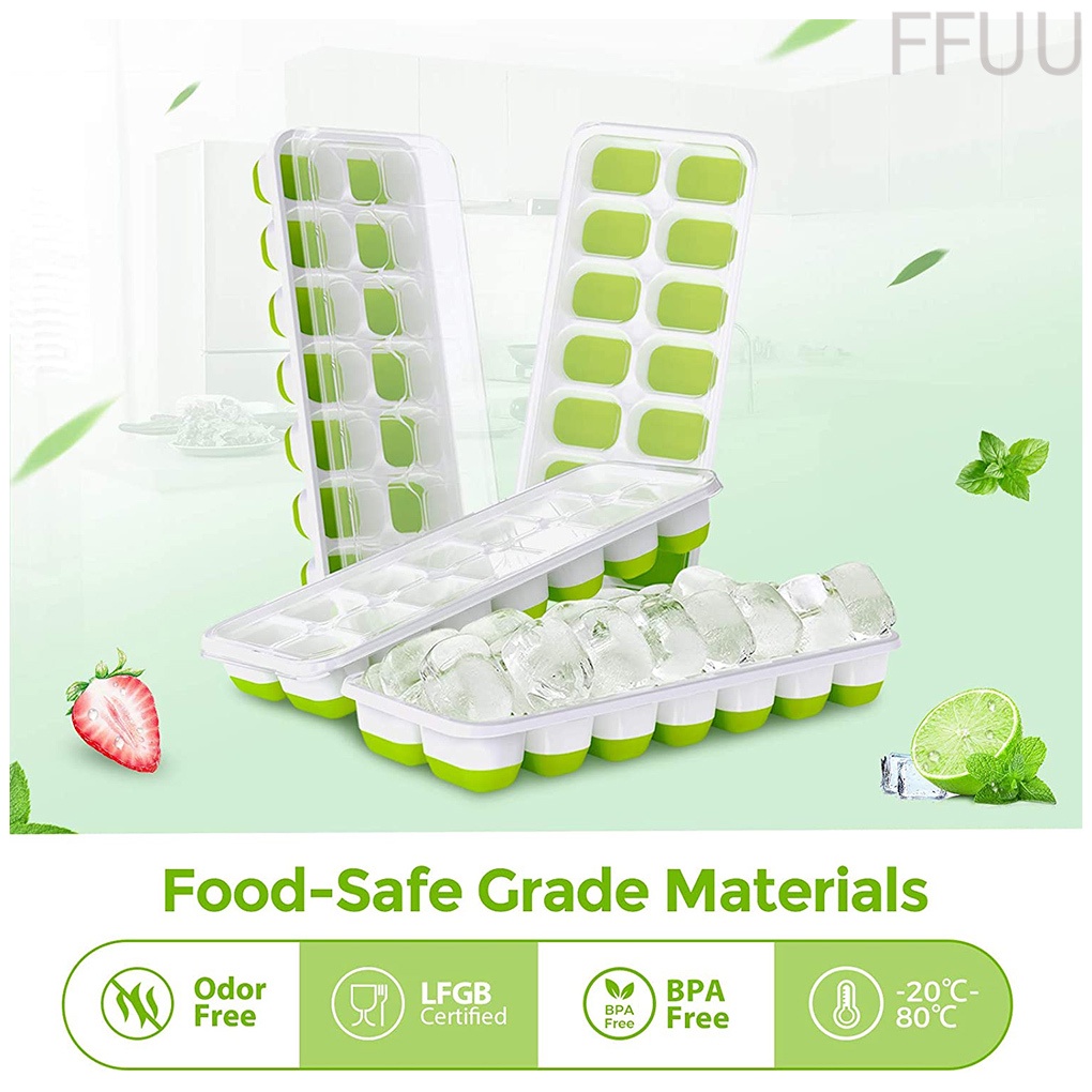 Khuôn Silicone Làm Đá Viên 14 Ngăn Diy Tiện Dụng
