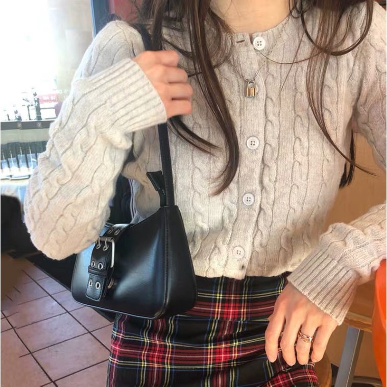 Túi Xách Tay Bằng Da Phong Cách Retro Dành Cho Nữ