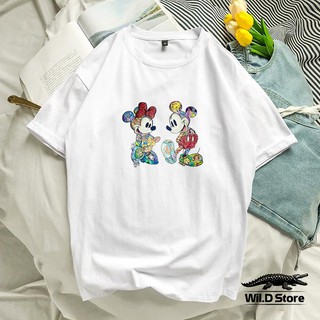 áo thun tay lỡ , áo đôi chuột mickey