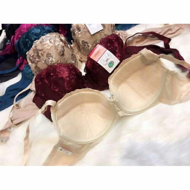 Áo ngực Lovely ren thêu nổi mút mỏng xuất Nhật đẹp từ bên trong anh video thật ạ