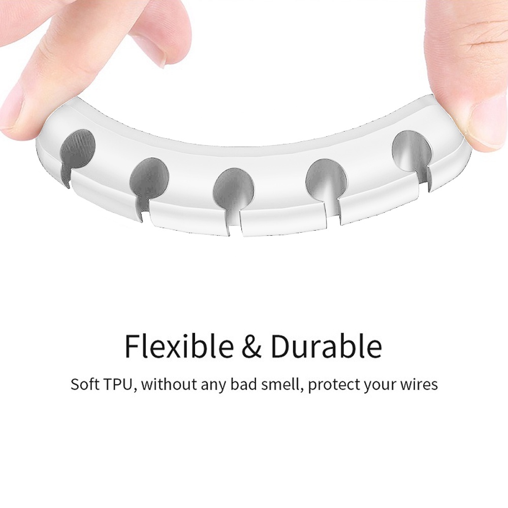 Giá Đỡ Cố Định Dây Cáp / Bàn Phím / Chuột Bằng Silicon Gọn Gàng