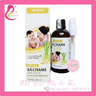 Tinh dầu xả chanh dạng chai xịt Mệ Đoan giúp đuổi muỗi, côn trùng, kháng khuẩn