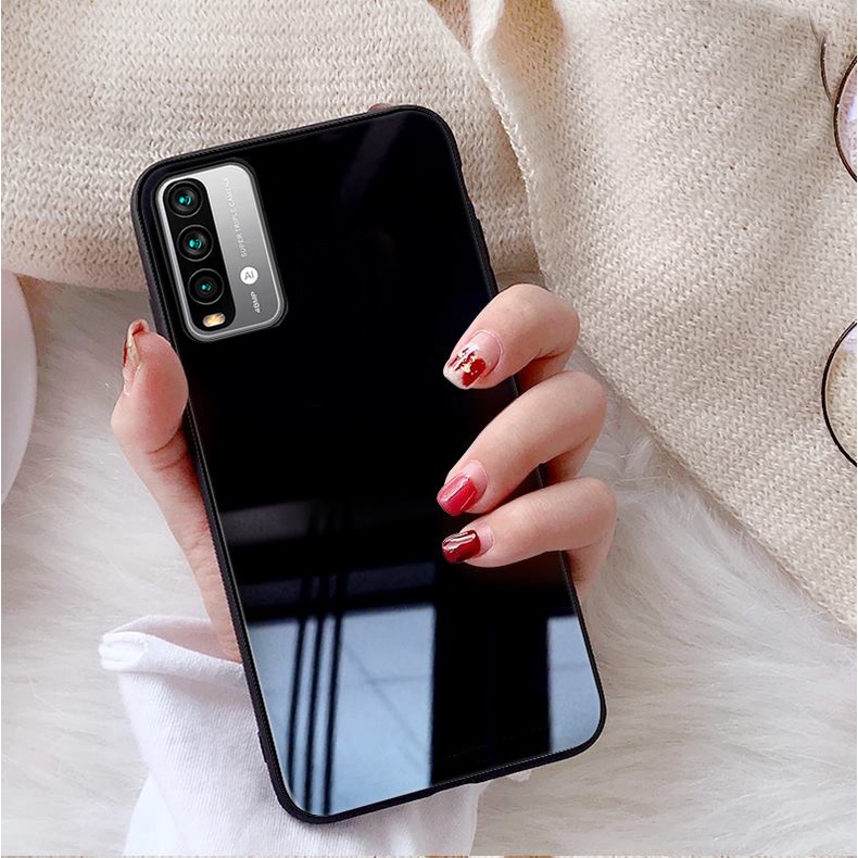 Ốp Lưng XIAOMI REDMI 9T, POCO M3 Mặt kính gương sáng bóng cao cấp