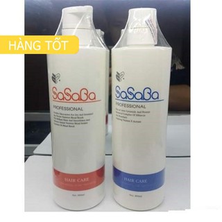 Dầu gội và hoàn hình (dàu xả) Sasaba  800ml-800ml (tròn)