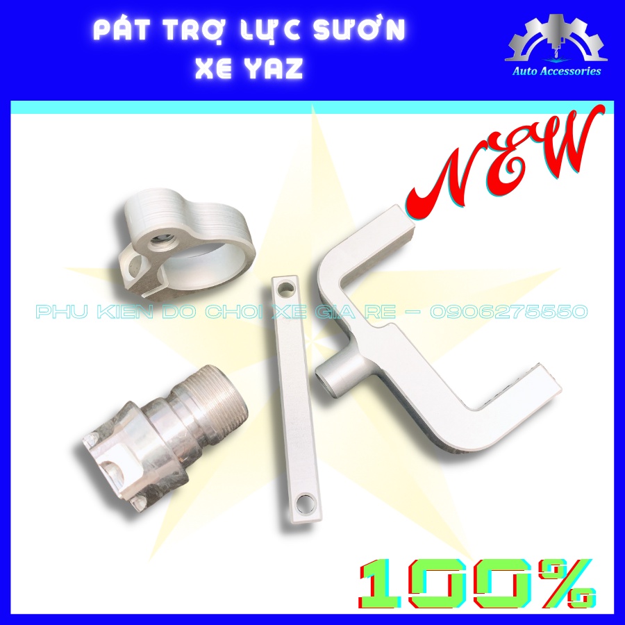 ⭐ PÁT TRỢ LỰC SƯỜN gắn xe YAZ -  CNC nguyên khối, sắc xảo, tỷ mỉ, thông số kĩ thuật chuẩn xác cao