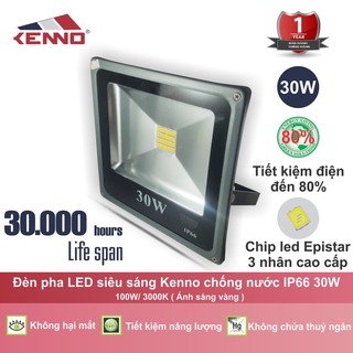 Đèn pha led chống nước chịu lực L1PS30W-ánh sáng vàng