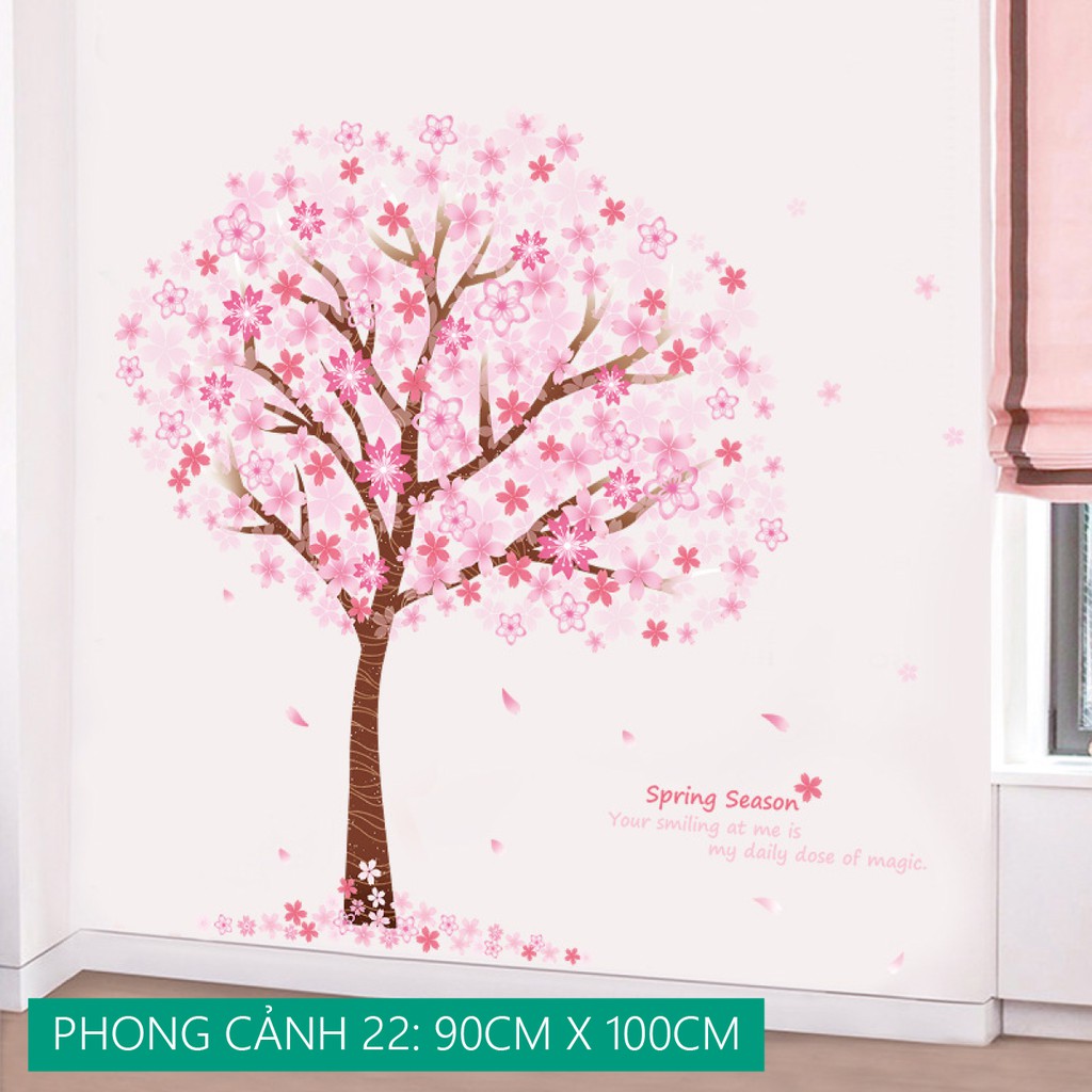 Decal tranh dán tường trang trí decor phòng khách , Spa, cafe 2021