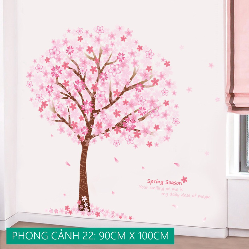 [12 MẪU] Decal tranh dán tường trang trí decor phòng khách hoặc phòng ngủ