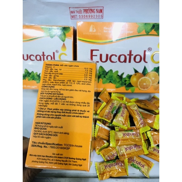 Kẹo eucatol c-combo 10 viên