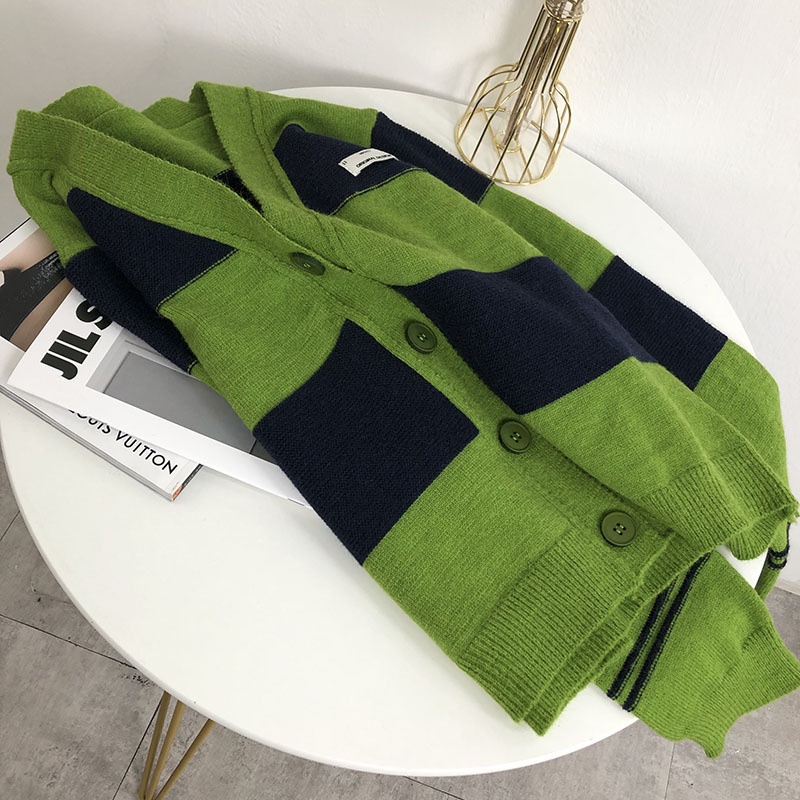Áo Khoác Cardigan Dệt Kim Thời Trang Thu Đông Phong Cách Hàn Quốc