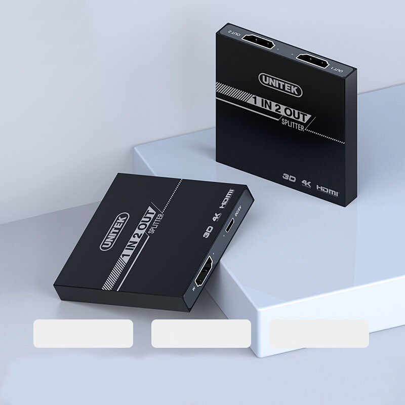 Bộ Chia HDMI 1 Ra 2 Cổng UNITEK V116A Hỗ Trợ 4K Cao Cấp