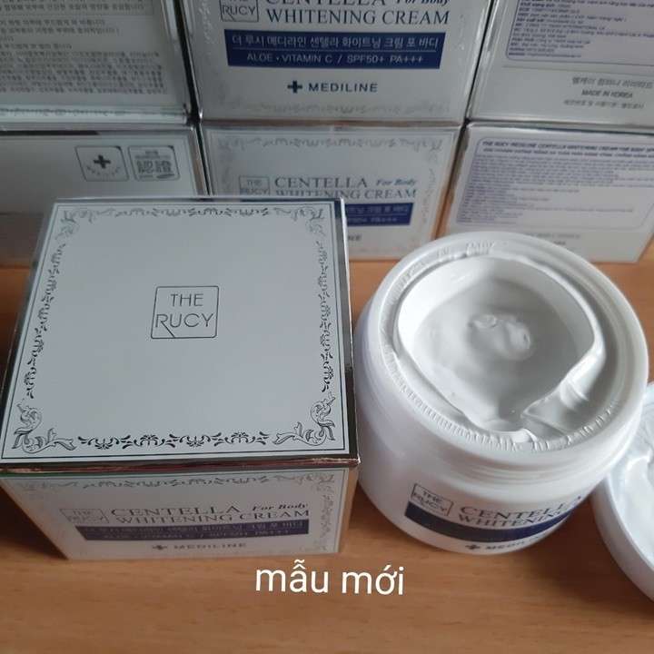 Kem dưỡng trắng da toàn thân The Rucy Centella Whitening Cream for body SPF50+ pa+++ 100ml