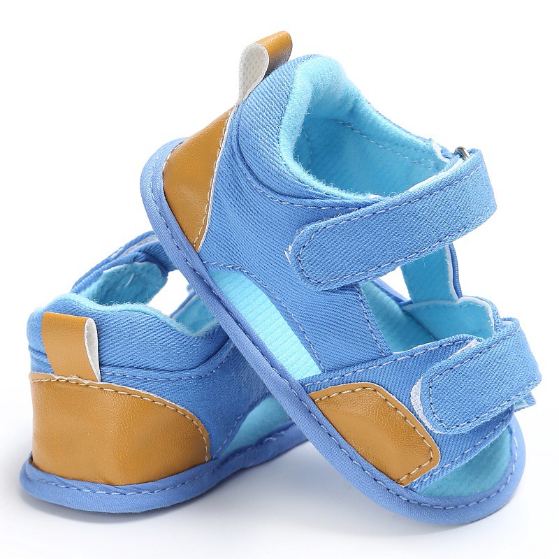 Giày sandal vải mềm cho bé trai sơ sinh