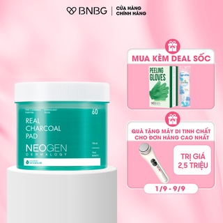 Toner Pad Tẩy Da Chết Than Tre Se Khít Lỗ Chân Lông Neogen Dermalogy Real Charcoal 60 Miếng